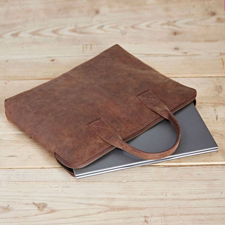 The Paper High Gift Company Limited - Vendita all'ingrosso Borsa per laptop - Donna - Custodia per laptop in pelle di bufalo 15 pollici - fatta a mano3