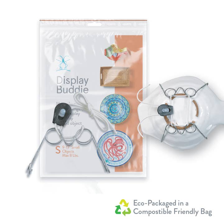 Display Buddie LLC – Großhandel Wandhaken – Kleiner verstellbarer Telleraufhänger | Passend für 9"-13" Wanddekoration