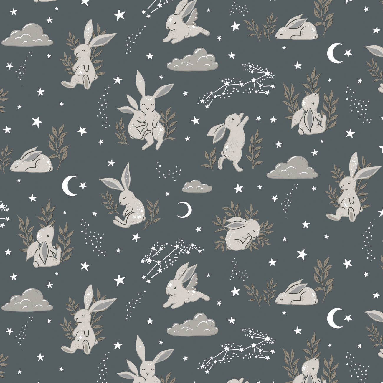 Grigio Felpa e flanella 2024-Bunny Dreams-Grigio- Flanella in vendita all'ingrosso su Faire1