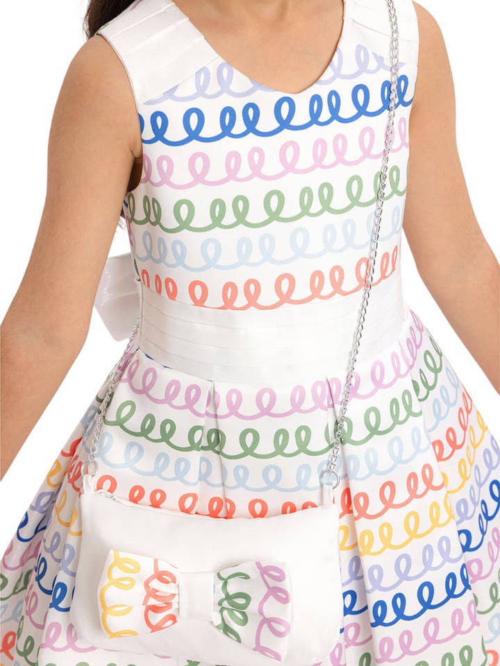 Pamina Kids - Vente Robe – enfant - Robe sans manches pour filles colorées 3-7 ans 34209pr