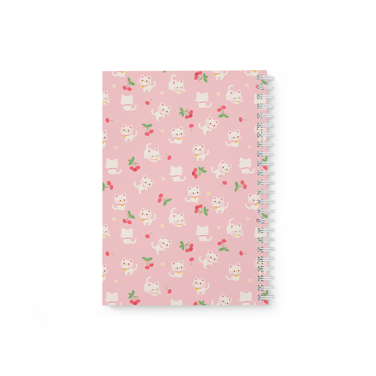 Meowashi Studio - Wholesale Notebook - White Cat and Cherry Reusable Sticker Collection Book2