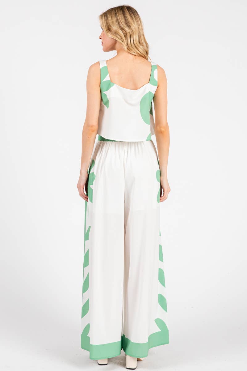 Peace Love Line - Wholesale Top & Pant Set (NOT Loungewear) - Women's - PL7472 - PRINTED WOVEN TOP AND PANT SET3