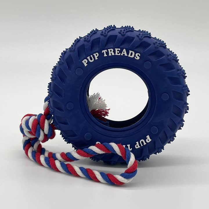 Juguete duradero para masticar neumáticos y cuerdas Dura-Dog para perros para venta al por mayor de Toys N Treats Box