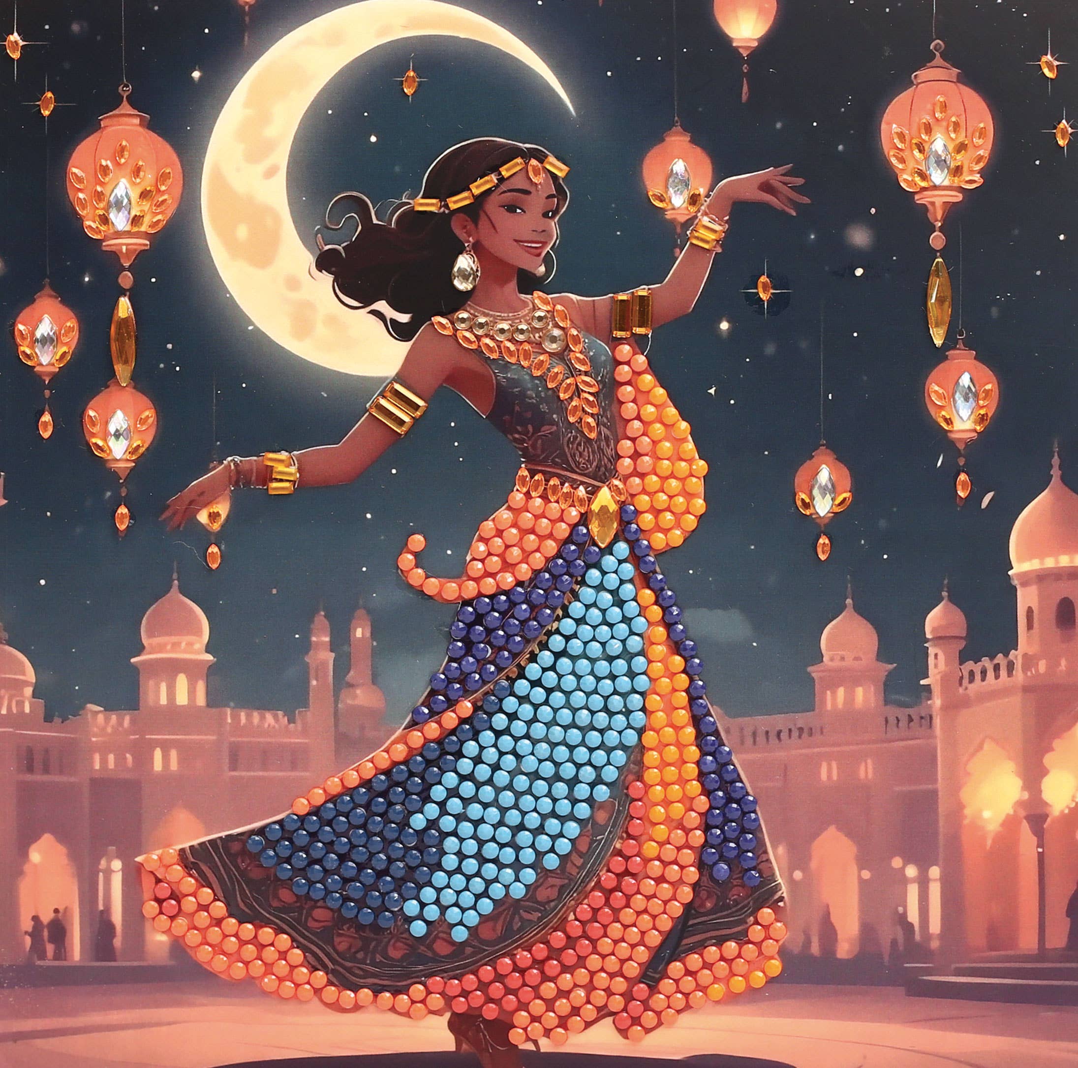 Graine Créative - Wholesale DIY Craft Kit - Kids - CARD TO BE EMBELLISHED DREAM OF THE ORIENT2