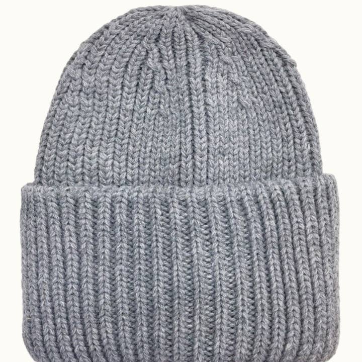 Olive & Pique - Wholesale Beanie - Women's - Oversized Chunky Ribbed Knit Cuffed Unisex Beanie