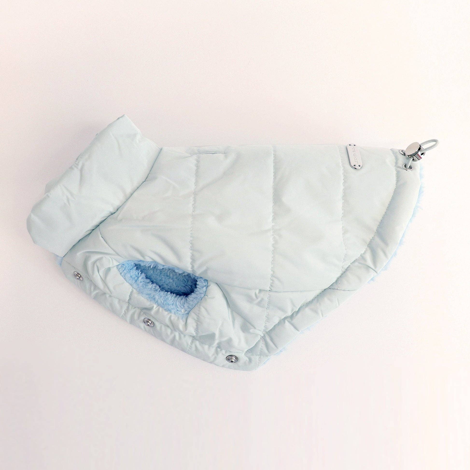 Snow Puffer Jacket - light blue for wholesale by Le Chien Bleu NY