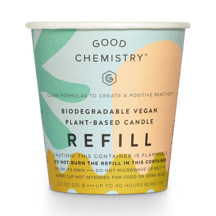 Sea Salt + Soothe Biodegradable Candle Refill for wholesale by Good Chemistry