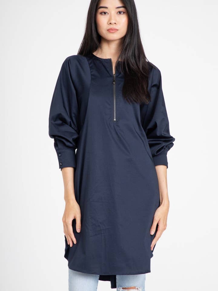 Tunique Skylar d'automne à manches longues pour la vente par Eva Franco