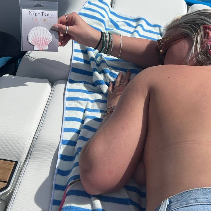 Niptees - Wholesale Nipple Pasties - Women's - Beach-Themed Seashell Nipple Cover Pasties4