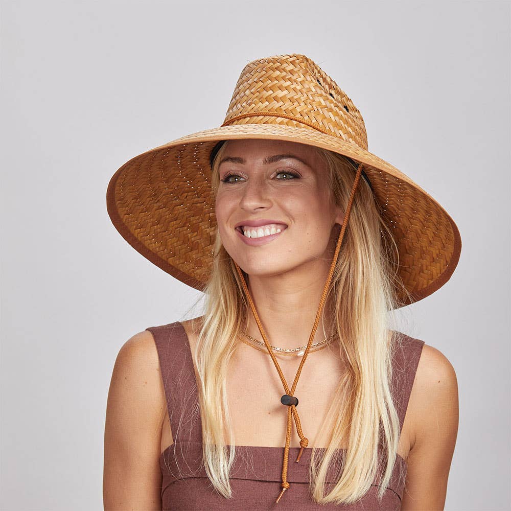 American Hat Makers - Wholesale Straw Hat - Unisex - Palm Straw Sun Hat - Style Barracuda (Prepack of 12)4