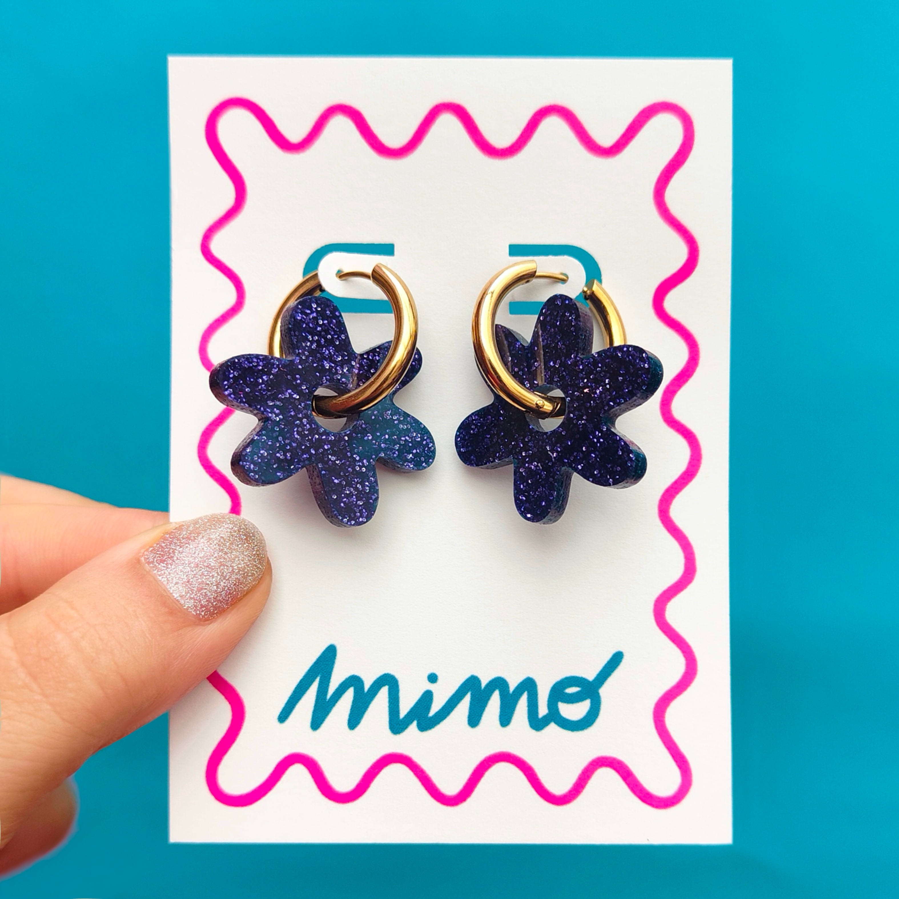 Mimo – wholesale Hoop earrings – Wholesale Flower Hoop Earrings10