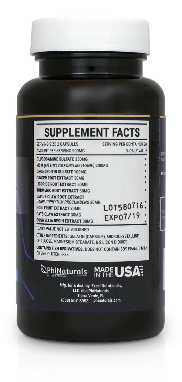 Excel Nutritionals LLC DBA Phi Naturals - Wholesale Oral Supplement/Vitamin - Herbal Joint Support Supplement2