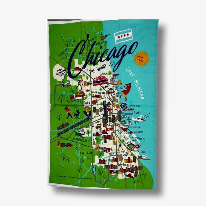 Chicago Tea Towel for wholesale by Galleyware