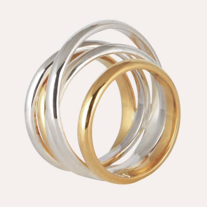 BAGUE LOUA BICOLORE pour la vente par Jade Venturi