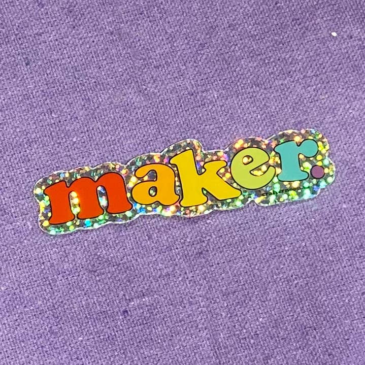 Adhesivo holográfico «Maker» para venta al por mayor de Crafternoon