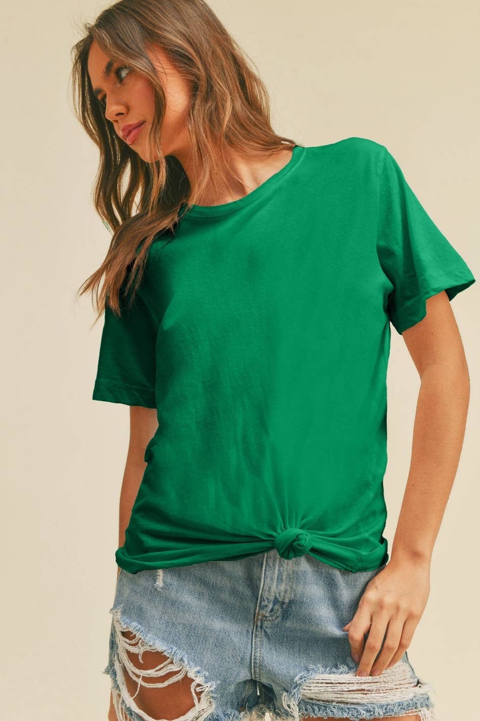 Honestee - Venta al por mayor Camiseta estampada - Mujer - Camiseta Clásica de Manga Corta en Blanco13