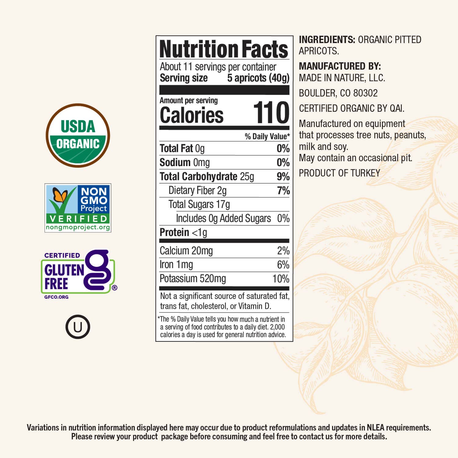 Made In Nature - Wholesale Dried/Dehydrated Fruit - Dried Apricots2