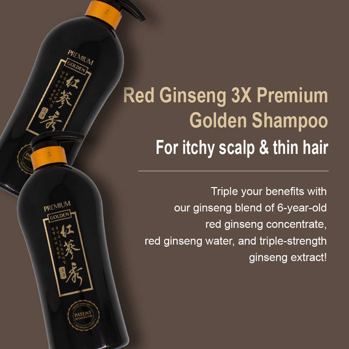 Naisture - Wholesale Hair Shampoo - Premium Red Ginseng 3X Golden Shampoo (730ml)1