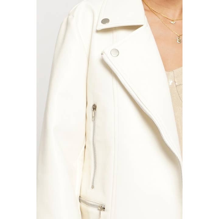 Sans Souci - Vente Veste en cuir – femme - Veste moto en PU7