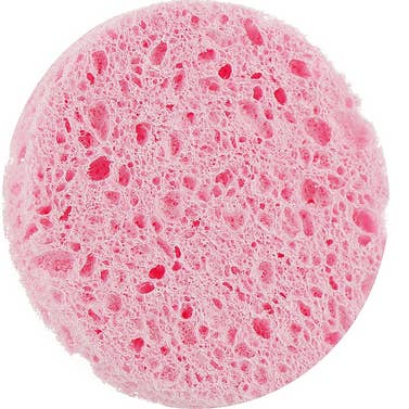Reusable pink makeup remover sponge, eco-friendly, economical for wholesale by LS GROUP