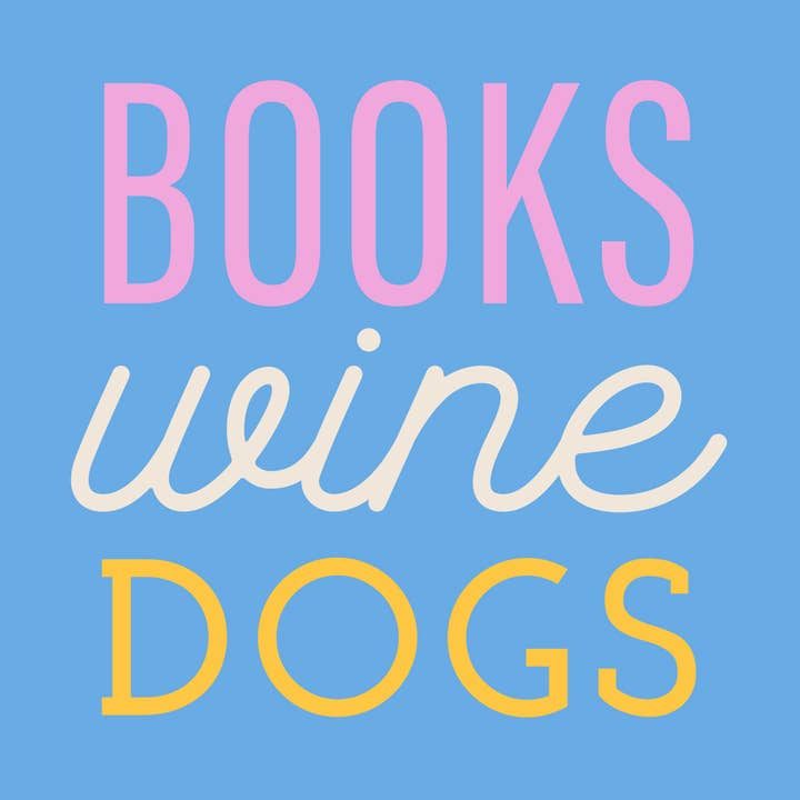 Funny Cocktail Napkins | Books Wine Dogs - 20ct for wholesale by soiree-sisters