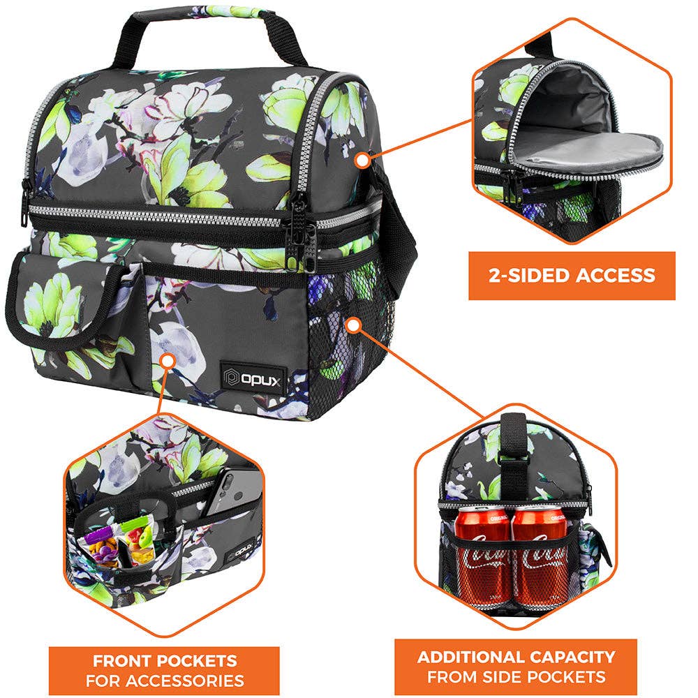 OPUX - Wholesale Lunch Bag/Box - Two-Sided Double Deck Insulated Lunch Box - 16 Cans28