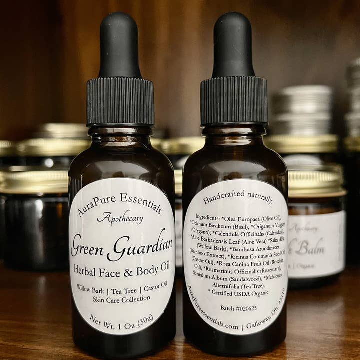 AuraPure Essentials - Wholesale Bath/Body Oil - Green Guardian Herbal Oil0