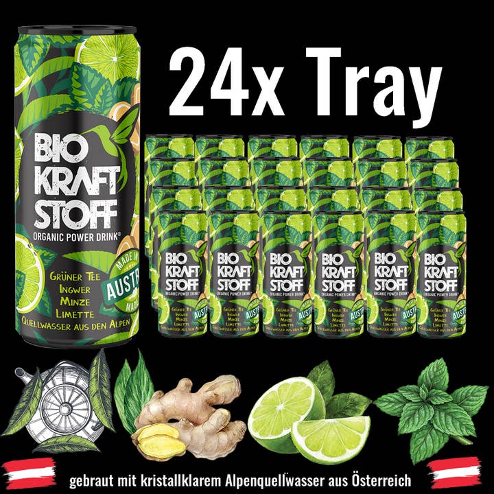 Biofuel - organic power drink made in Austria for wholesale by BioKraftStoff