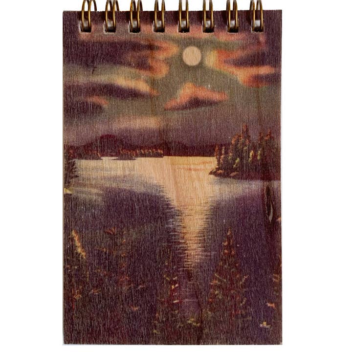 Wood Notepad - Moonlight for wholesale by Spitfire Girl