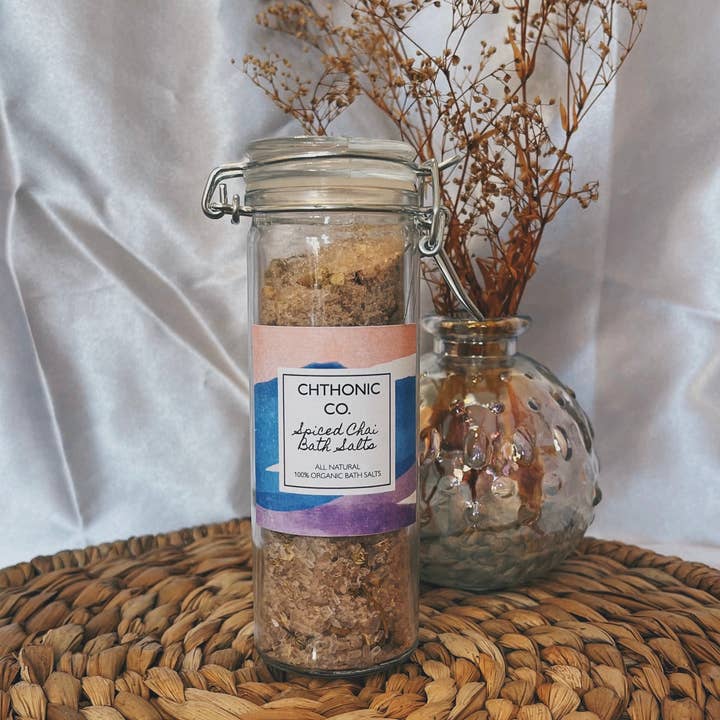 Chthonic Co. Spiced Chai Bath Salts 4oz for wholesale by Chthonic Co.