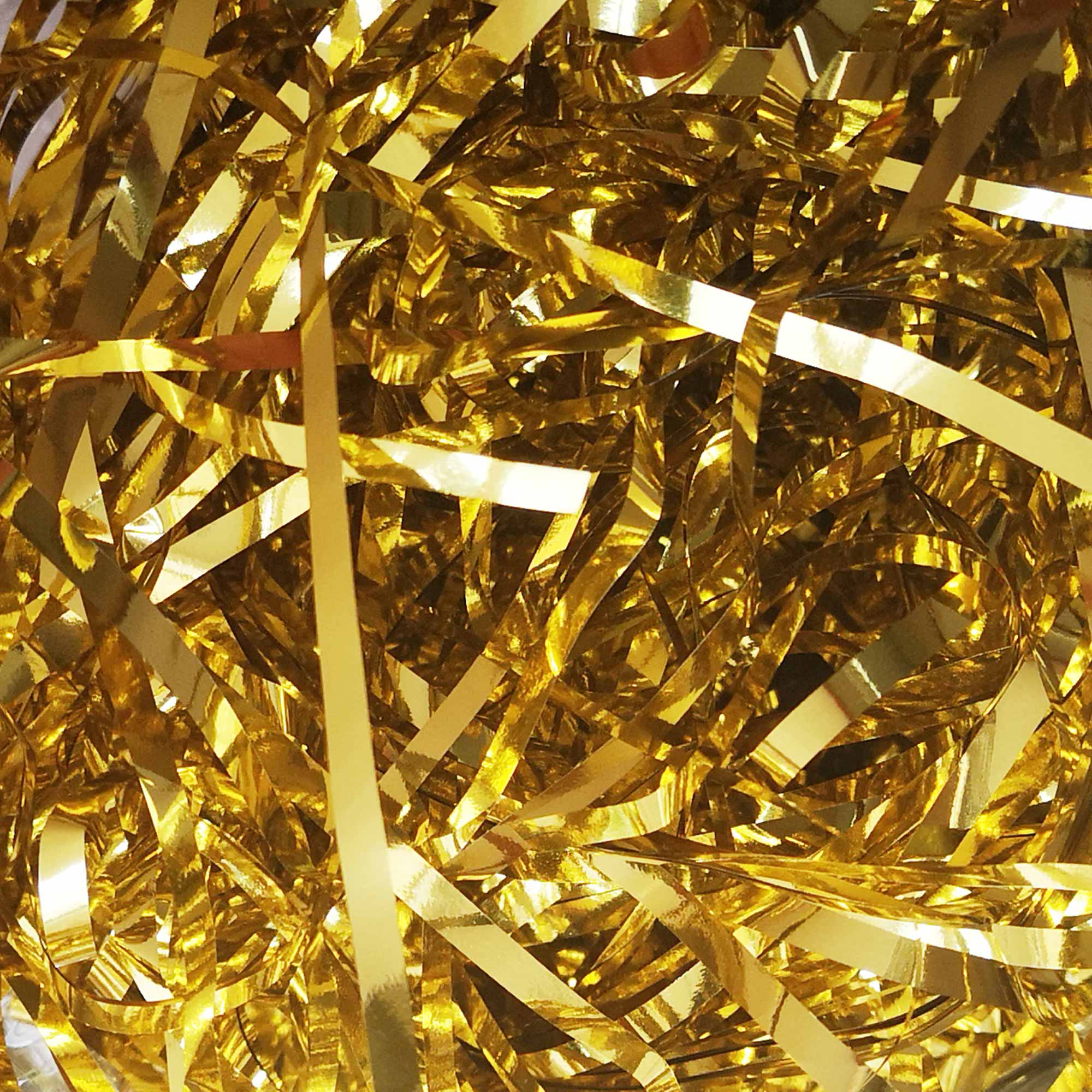 Emartbuy – wholesale Ribbon – Gift wrapping – Metallic Shredded Tissue Paper for Packaging and Decor - Gold0