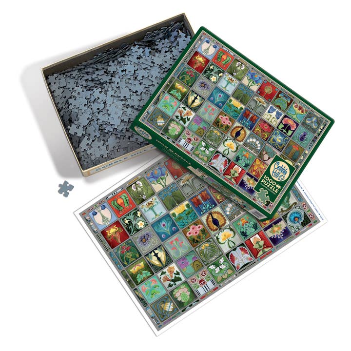 Outset Games and Cobble Hill Puzzles - Wholesale Puzzle - Adult - Art Nouveau Tiles 1000pc puzzle