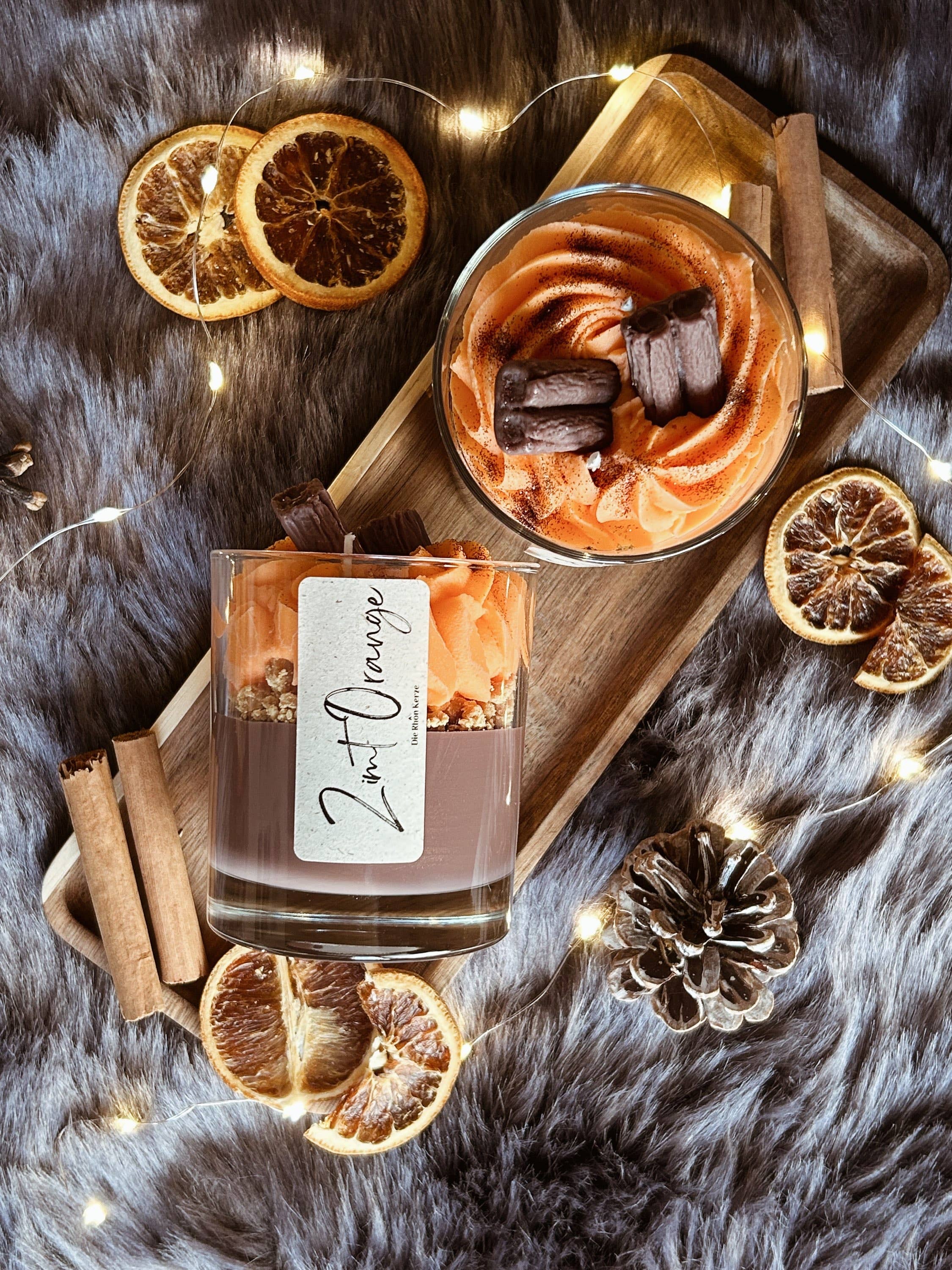 Die Rhoen Kerze - Wholesale Novelty candle - Cinnamon Orange Food Candle