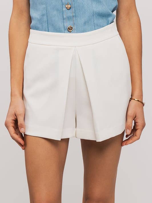 Urban Daizy - Wholesale Skort - Women's - Contemporary Front Pleat Mini Skort with Pockets