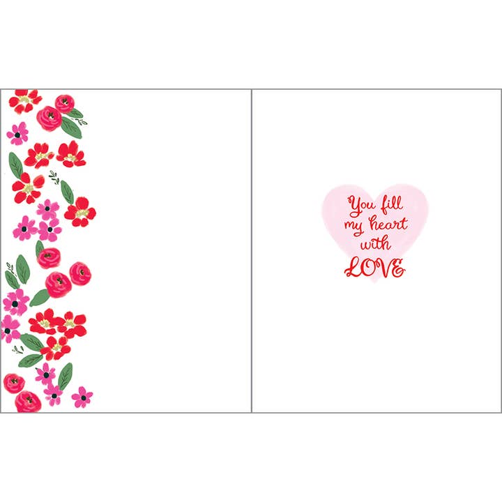 GINA B DESIGNS – wholesale Alla hjärtans dag-kort – Alla hjärtans dag-kort - Blomhjärta