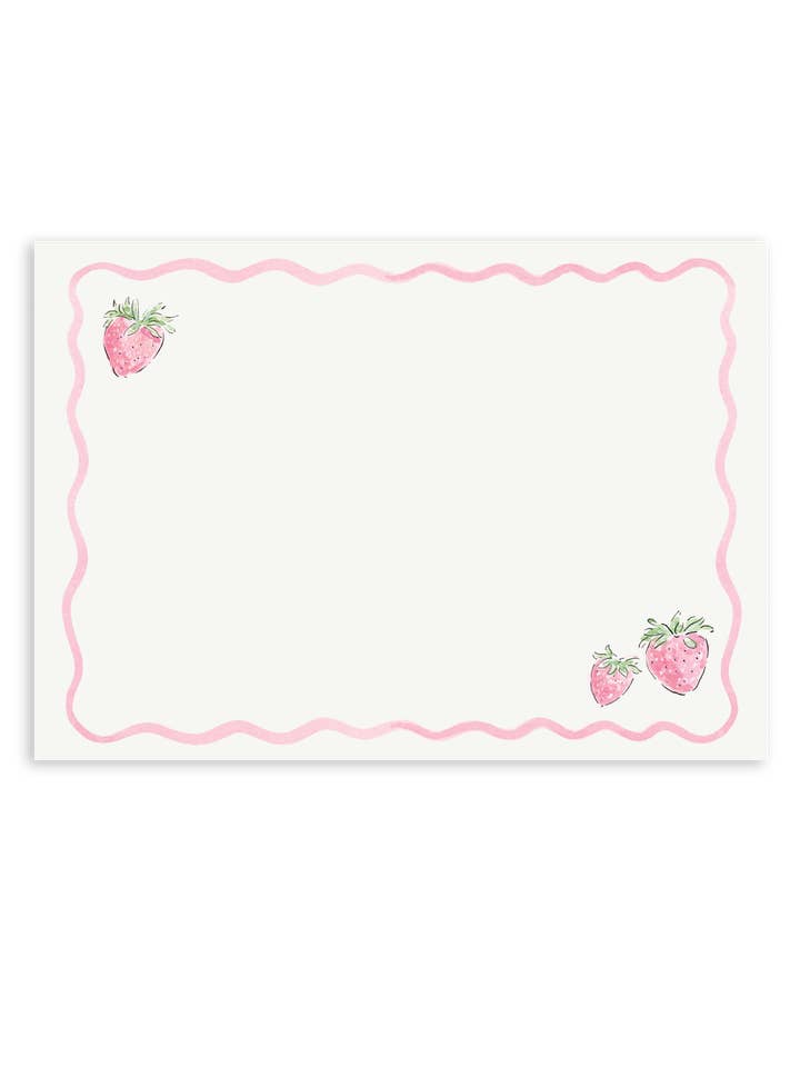 Strawberry Stationery Set - Blank for wholesale by Sarah Writes In Ink