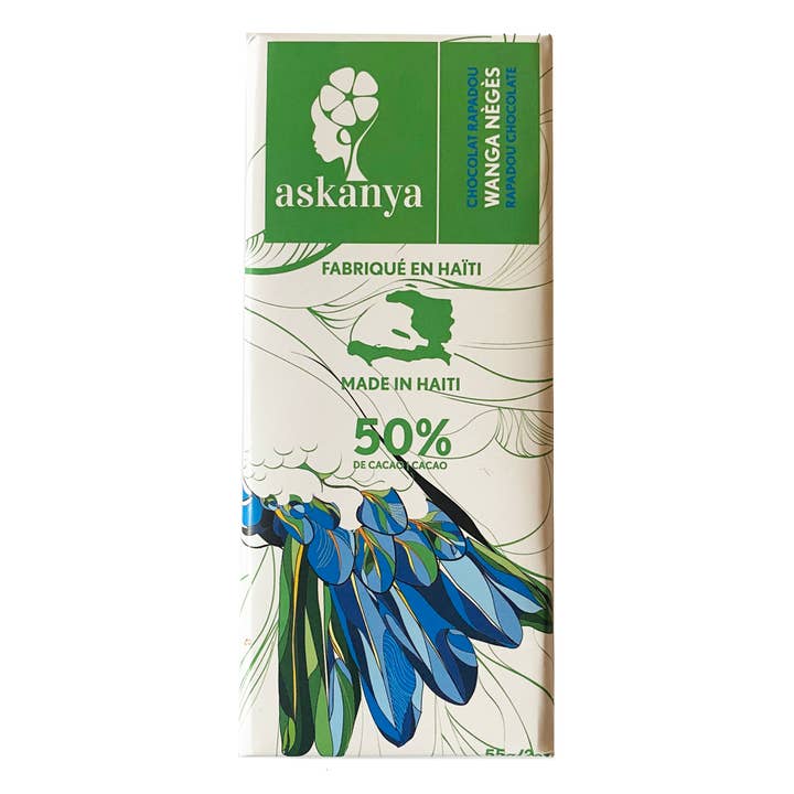 Askanya Chocolates – Engroshandel Chokoladebar – Wanga Negès - Brun Sugar Chocolate Bar (50% Cacao)