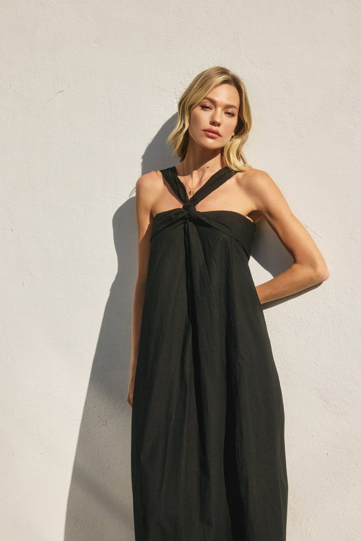 Dress Forum - Vendita all'ingrosso Vestito - Donna - Abito lungo in cotone con scollo all'americana (1)12