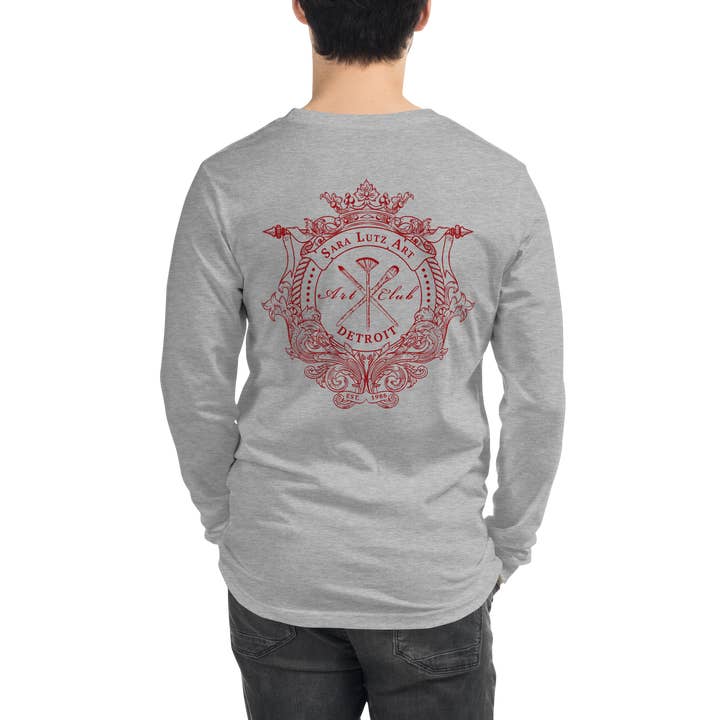Sara Lutz Art - Wholesale Screen Printed T-Shirt - Unisex - Art Club Crest Long Sleeve Tee11