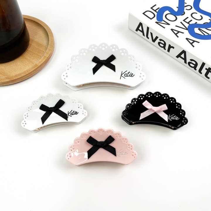 Acetate Bow Hair Clips Nurses Day Hairpin for wholesale by TheDivaSoap