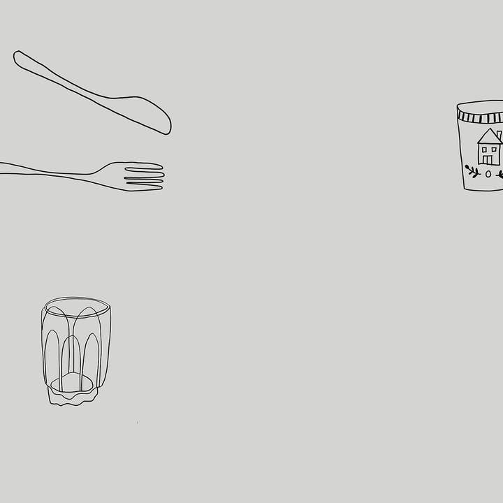 À bientôt - Vendita all'ingrosso Tovagliette - Tovaglietta in lino biologico Petit Dej nera2