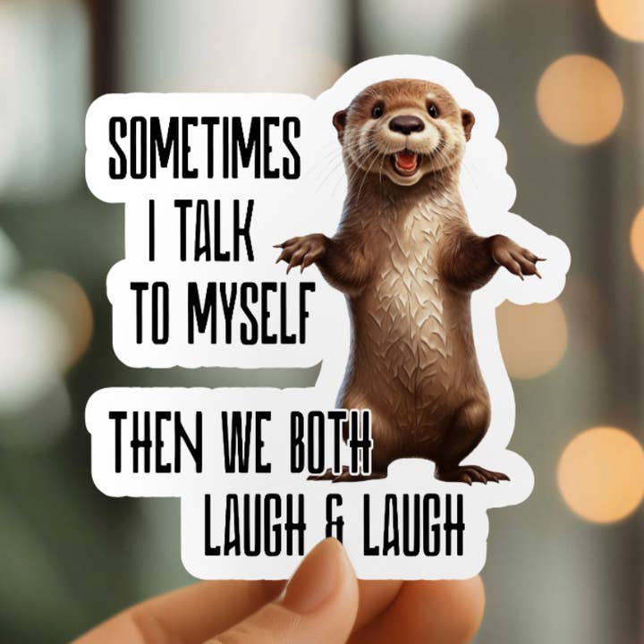 Mystical Monkey Toes – Großhandel Aufkleber – Lustiger „Ich spreche mit mir“ -Aufkleber0