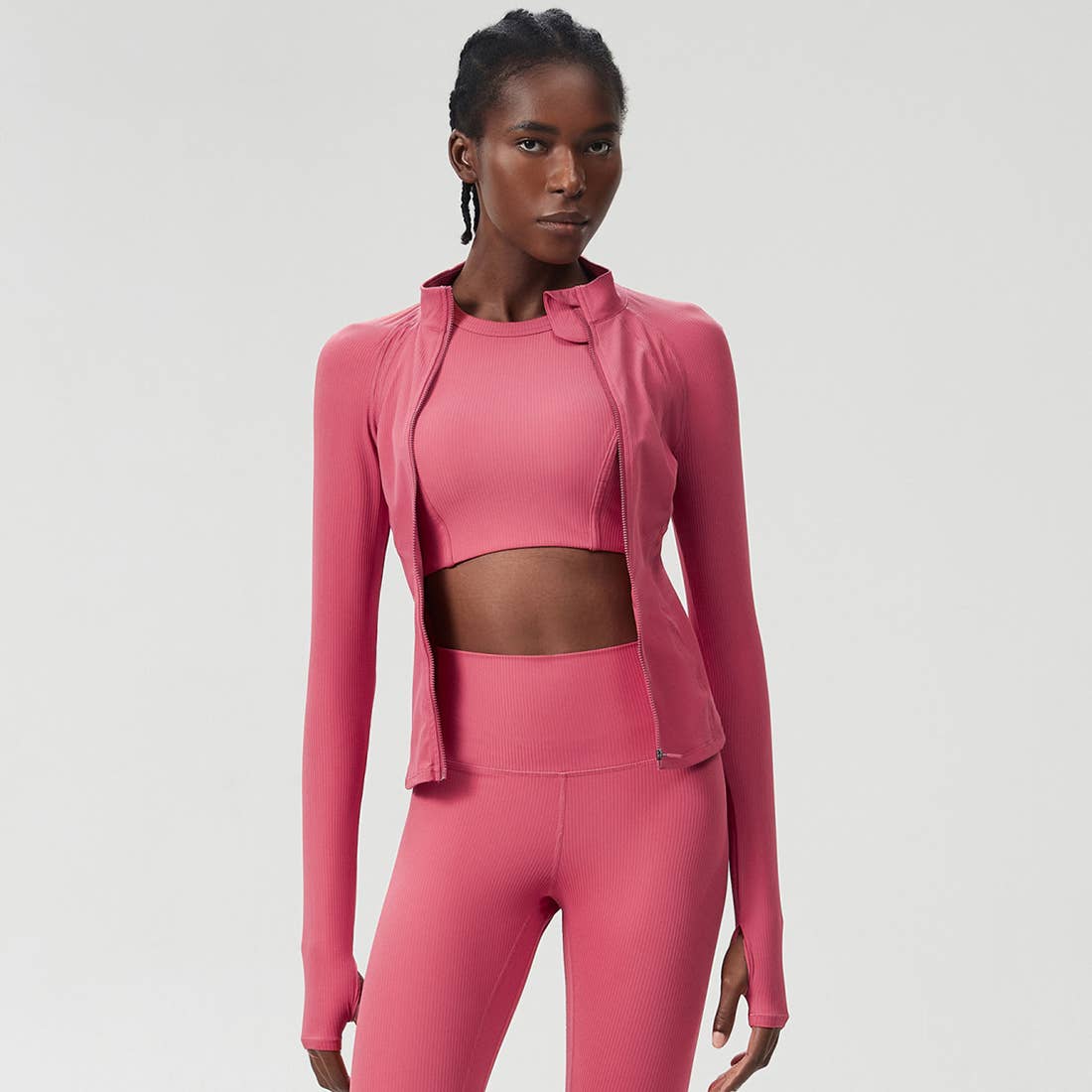 Sodalemon – wholesale Sportjacka - Dam – Damjacka med hög krage och midjeformande funktion för yoga och löpning12