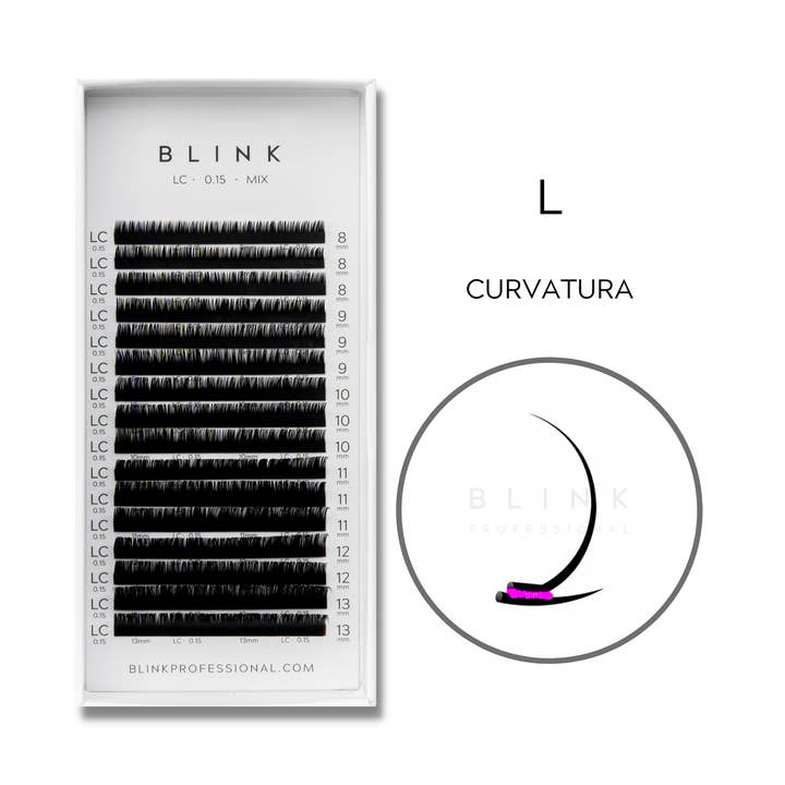 Blink Professional - Wholesale False/fake eyelashes - “L” CLASSIC 1D LASHES12