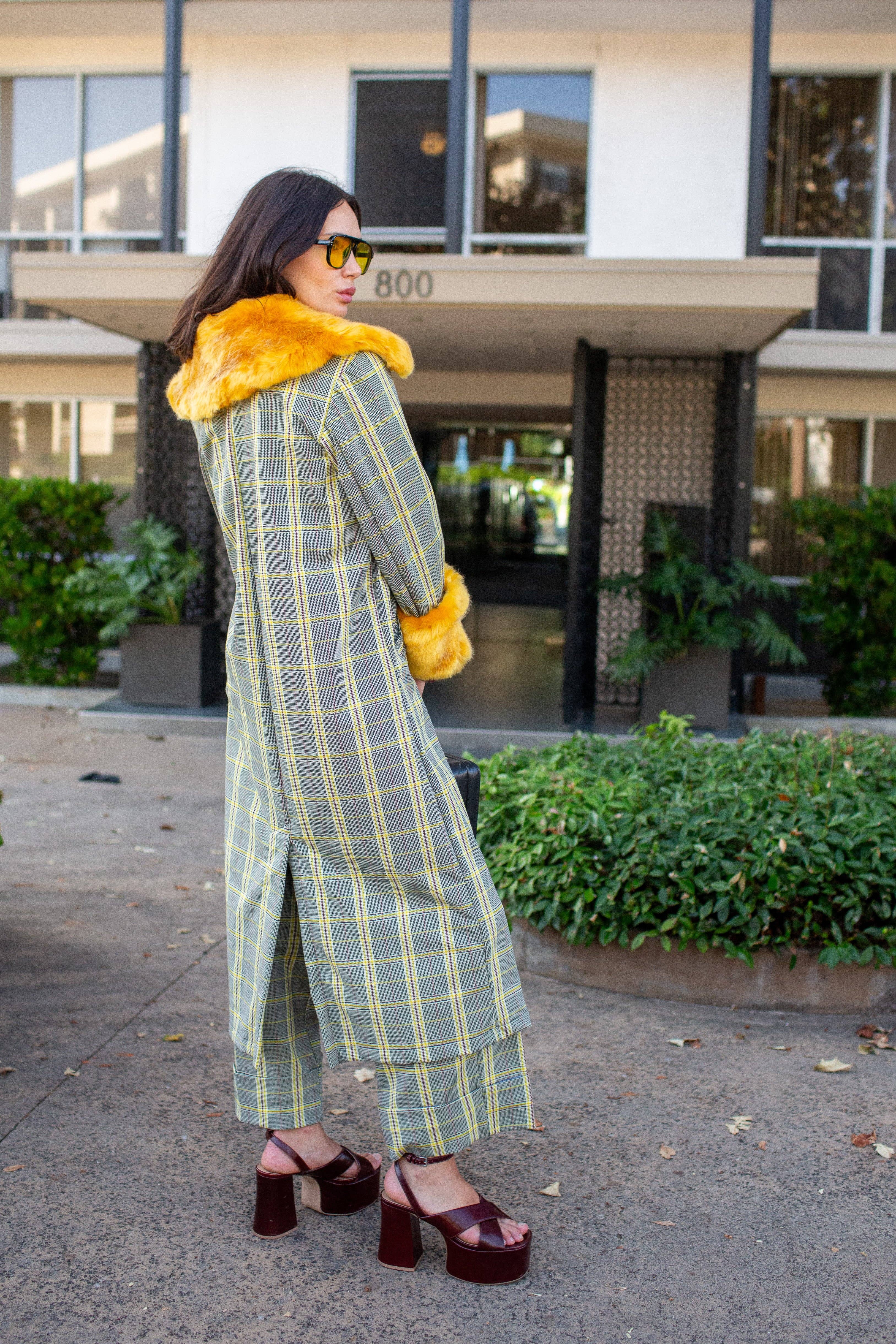 Jennafer Grace - Wholesale Coat - Women's - Eloise Coat In Marigold Glenn PRE-ORDER2