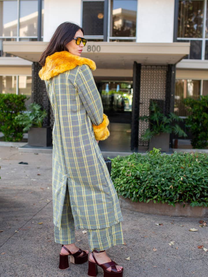 Jennafer Grace - Wholesale Coat - Women's - Eloise Coat In Marigold Glenn PRE-ORDER2