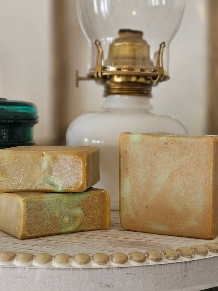 Sea Lily Lime Goat Milk & Tallow Soap for wholesale by Sweet Prairie Farm, LLC