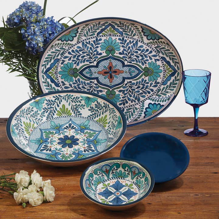 Certified International - Wholesale Platter - Talavera Melamine Oval Platter 18inx13.5in1