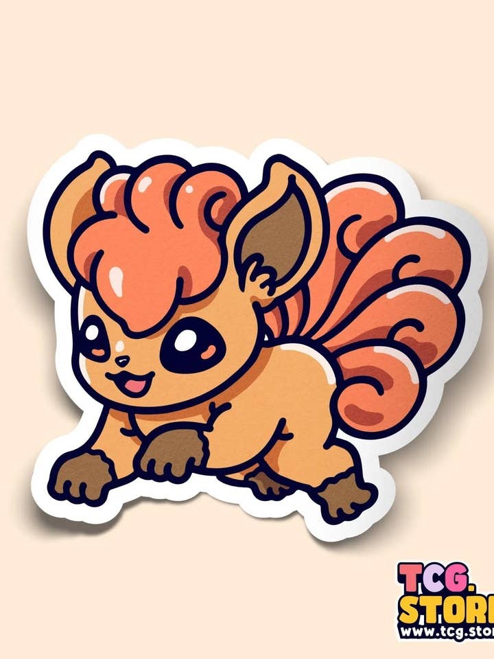Vulpix Pokémon Sticker for wholesale by TCG.Store - TCGDOTSTORE