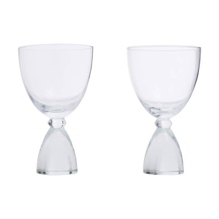 Set of 2 Clear Thick Stem Gin Glasses for wholesale by Interiors by Premier
